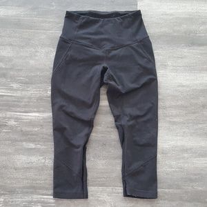 Black High Waisted Zella Athletic S Capri